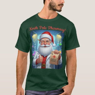 T-shirt Chemise du Pôle Nord du Père Noël personnalisée