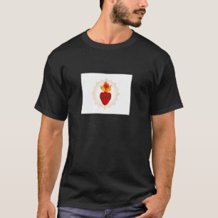 T-shirt Chemise du Sacré-Cœur de Jésus Drapeau Chrétien Ca