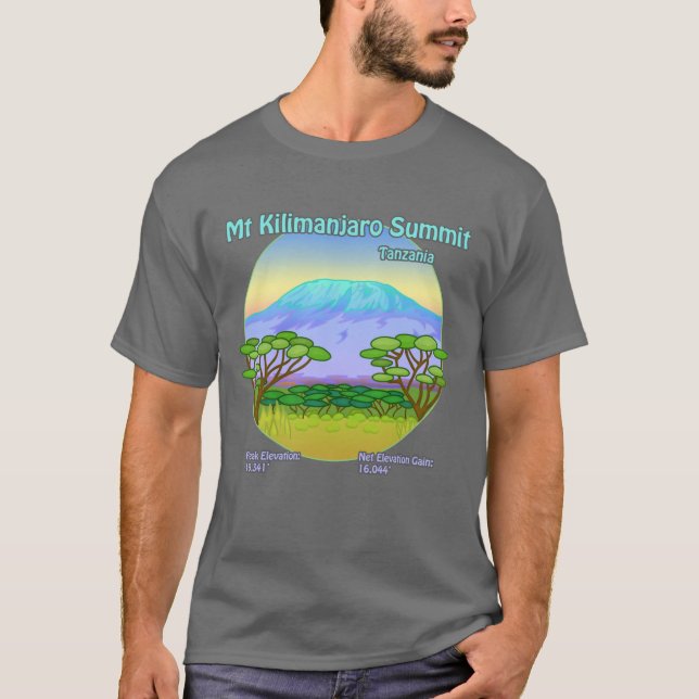 T-shirt Chemise du sommet du Kilimandjaro (Devant)