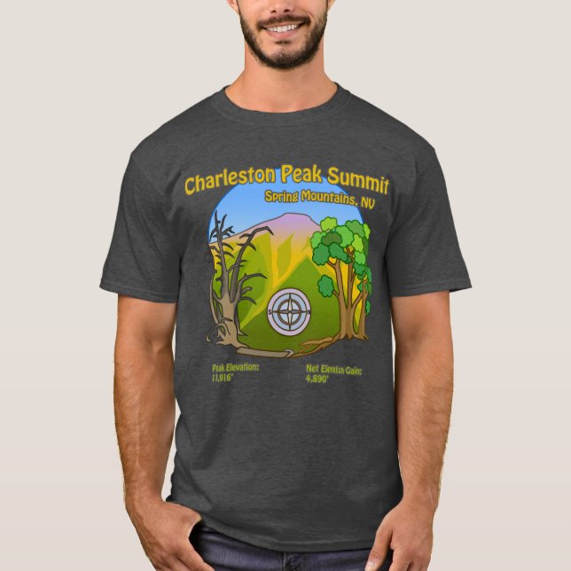 T-shirt Chemise du Sommet du Mont Charleston (Devant)