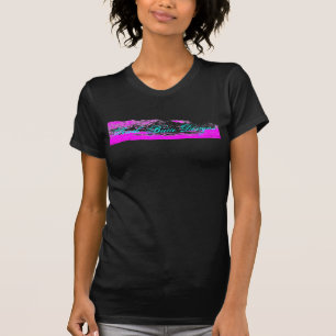 T-shirt Chemise du sud de montagne de rose et de bleus