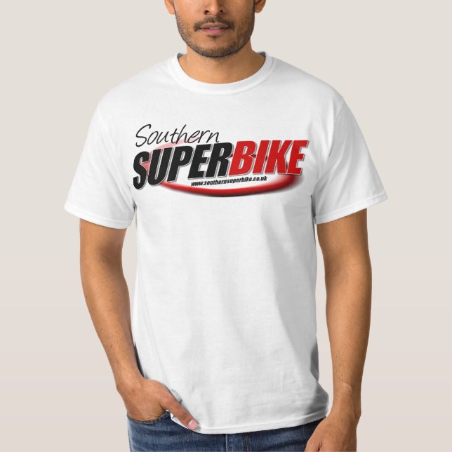 T-shirt Chemise du sud du Superbike "T" (couleurs légères) (Devant)