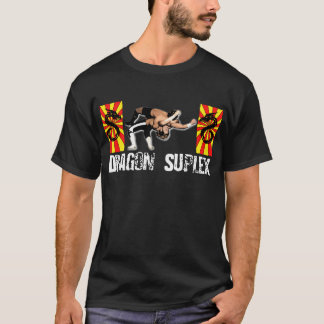 T-shirt Chemise du superplex Dragon (texte blanc)