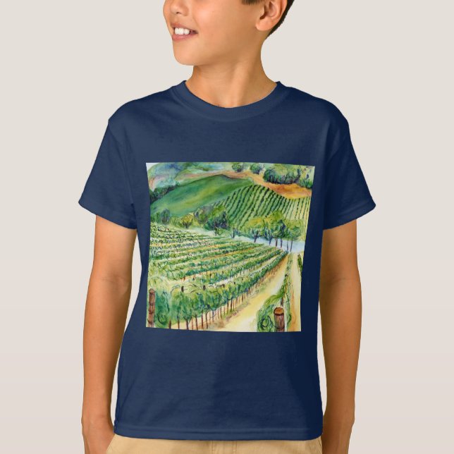 T-shirt Chemise du vignoble californien (Devant)