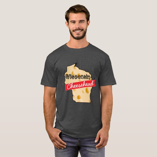 T-shirt Chemise du Wisconsin Cheesehead (Devant entier)