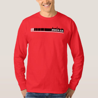 T-shirt Chemise Ducs.ca avec engrenages (rouge)