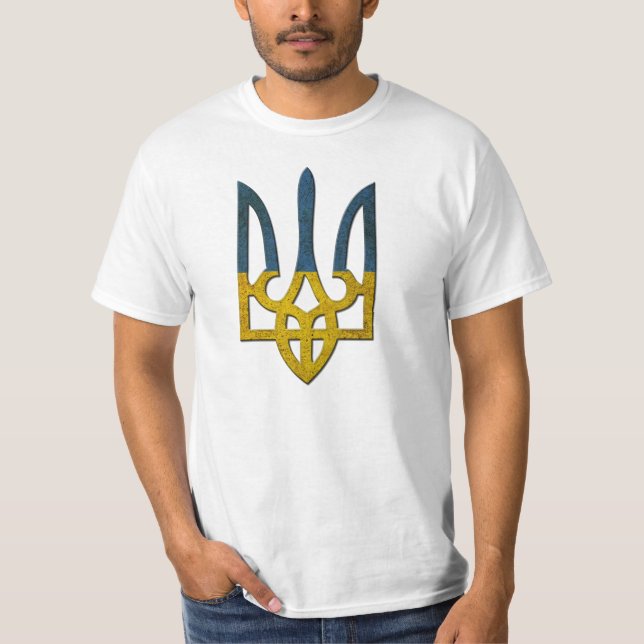 T-shirt Chemise d'Ukrainien de Tryzub (Devant)