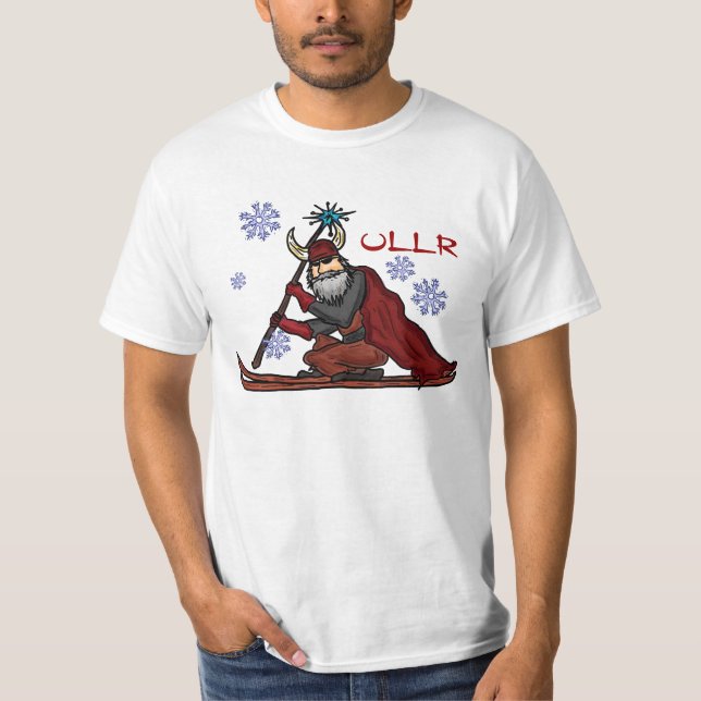 T-shirt Chemise d'un dieu de neige d'Ullr (Devant)