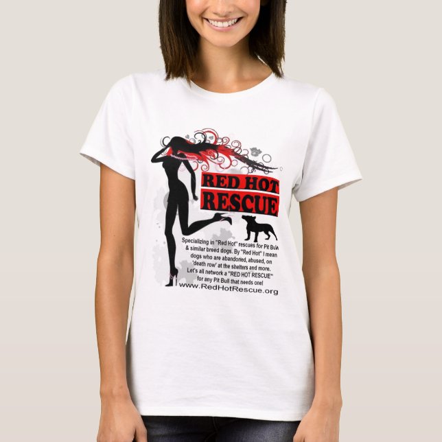 T-shirt Chemise d'un rouge ardent Desgin - grand logo de (Devant)