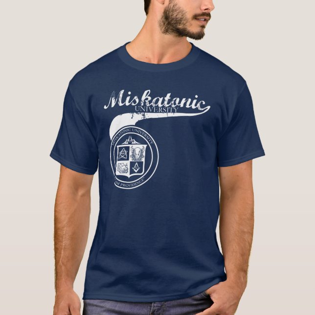 T-shirt Chemise d'université de Miskatonic de bruissement (Devant)