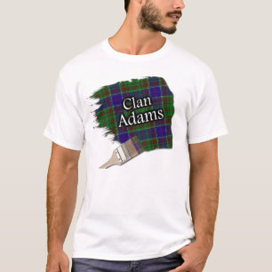 T-shirt Chemise écossaise de peinture de tartan d'Adams d