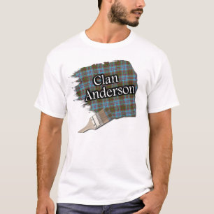 T-shirt Chemise écossaise de peinture de tartan d'Anderso