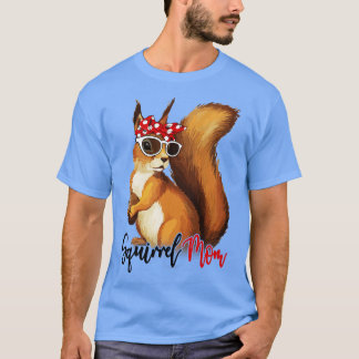 T-shirt Chemise écureuil Écureuil maman Bandana