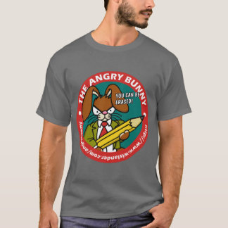T-shirt Chemise effacée par lapin fâché 1
