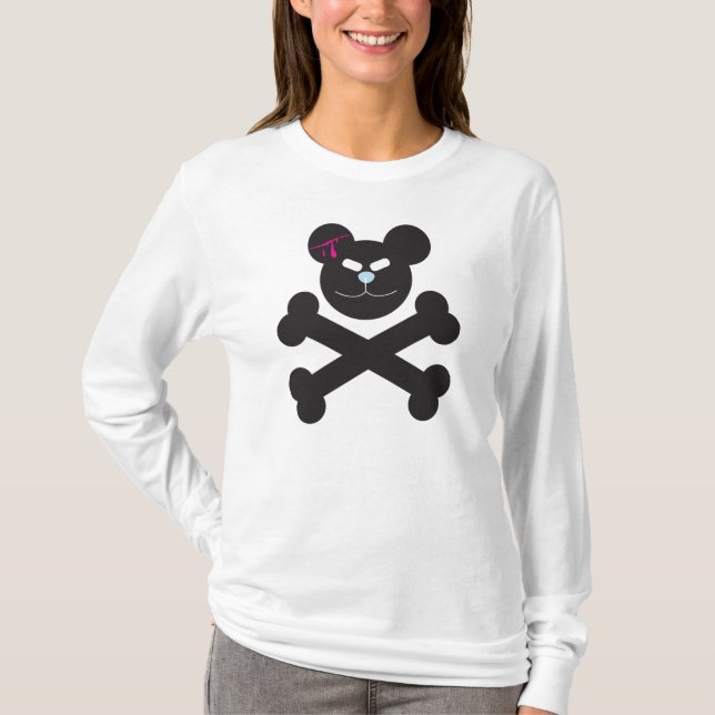 T-shirt Chemise éffrayante d'ours (Devant)