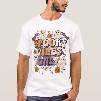 T-shirt Chemise éffrayante uniquement | Retro Halloween Te