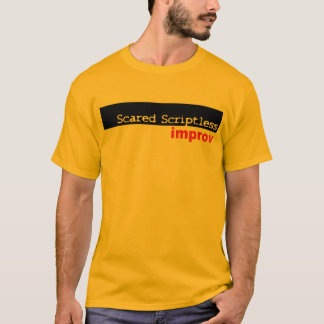 T-shirt Chemise effrayée de logo de boîte noire de