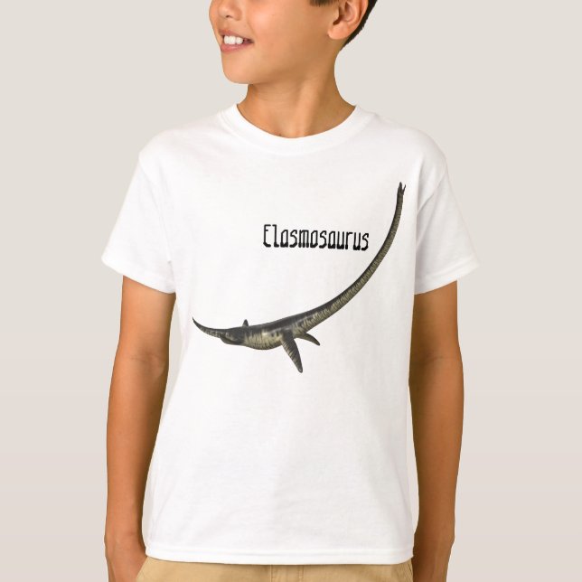 T-shirt Chemise Elasmosaurus pour enfants (Devant)