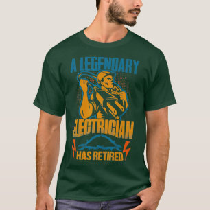 T-shirt Chemise électrique retraitée Humour Electricien Ca