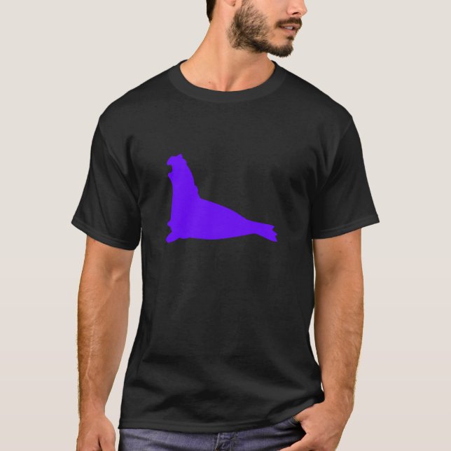 T-shirt Chemise Électrique Violet Électrique (Devant)