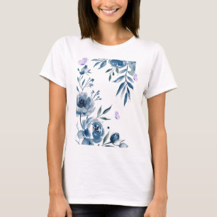 T-shirt Chemise Élégance Florale – Fleurs Douces Pastel