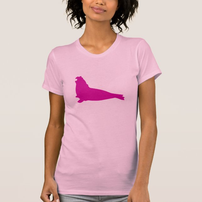 T-shirt Chemise éléphante Fuschia (Devant)