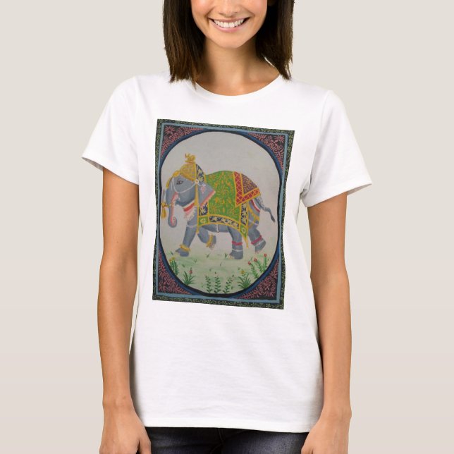 T-shirt Chemise éléphante indienne (Devant)