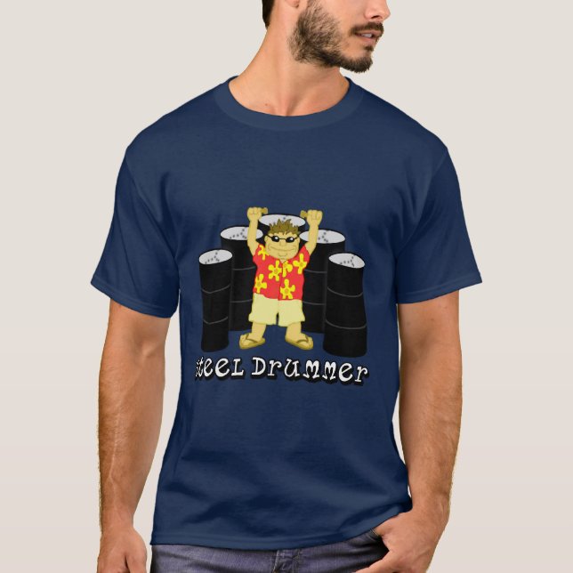 T-shirt Chemise en acier basse de batteur (Devant)