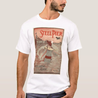 T-shirt Chemise en acier vintage de pilier d'Atlantic City