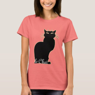 T-shirt Chemise en Chat noir femme le Conversation Chat fe