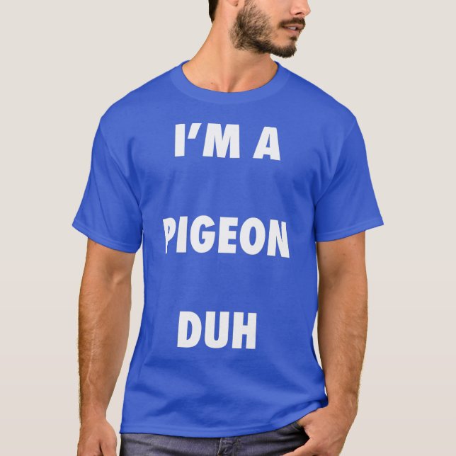 T-shirt Chemise en costume de pigeon Halloween facile pour (Devant)
