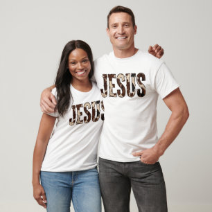T-shirt Chemise en cuir de vache Jésus, chemise chrétienne