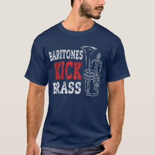 T-shirt Chemise en laiton de cadeau de fanfare d'euphonium