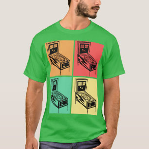 T-shirt Chemise en Pinball Retro Classic Vintage Arcade Ch