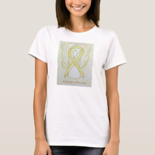 T-shirt Chemise en ruban de sensibilisation jaune pour par