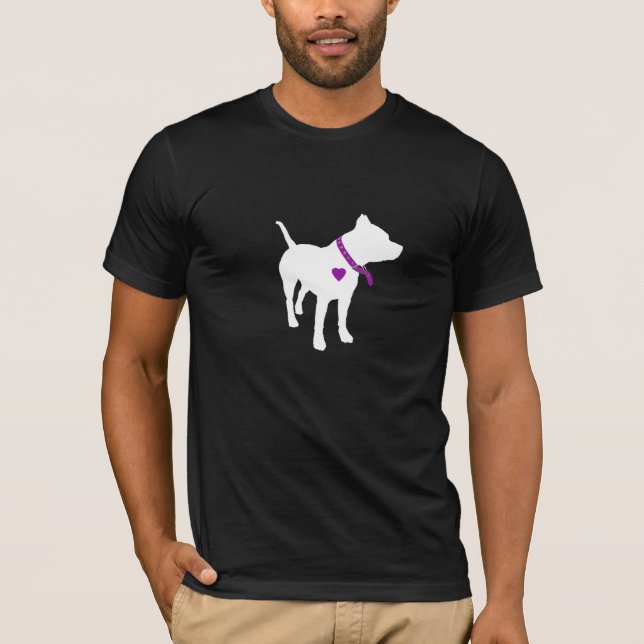 T-shirt Chemise en soi dangereuse de chien de pitbull (Devant)