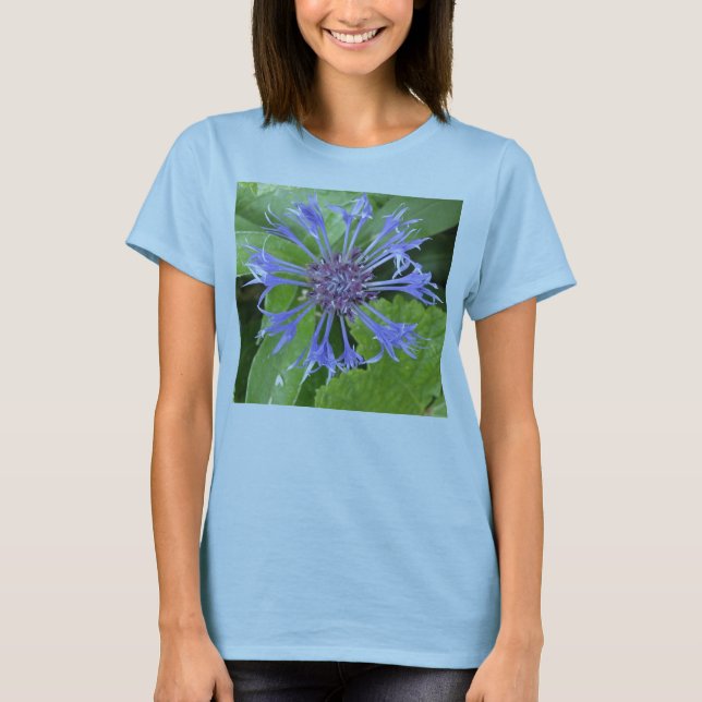 T-shirt Chemise en T Dames en Corne Bleue (Devant)