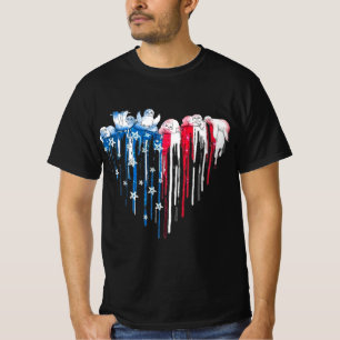 T-shirt Chemise en T de l'Aquarelle du Coeur de Sloth Bleu