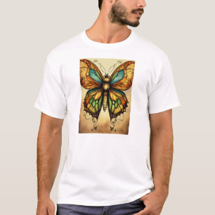 T-shirt Chemise en T pour papillons d'aquarelle Whimsical