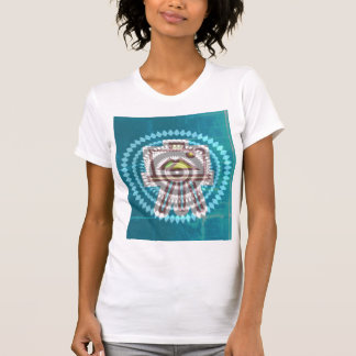 T-shirt chemise en toile abstraite pour femmes