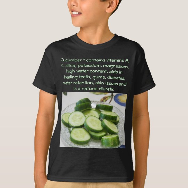 T-shirt Chemise enfant en concombre (Devant)