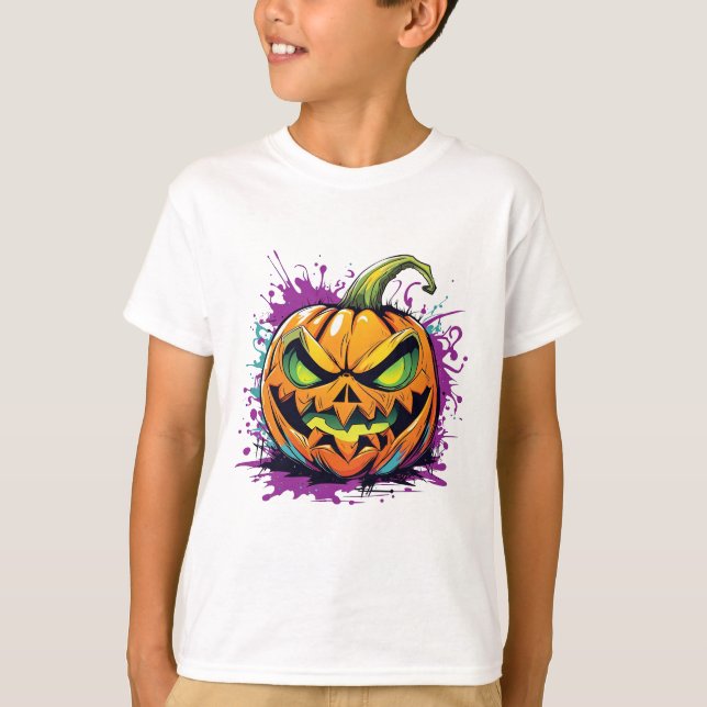 T-shirt Chemise enfant Halloween (Devant)