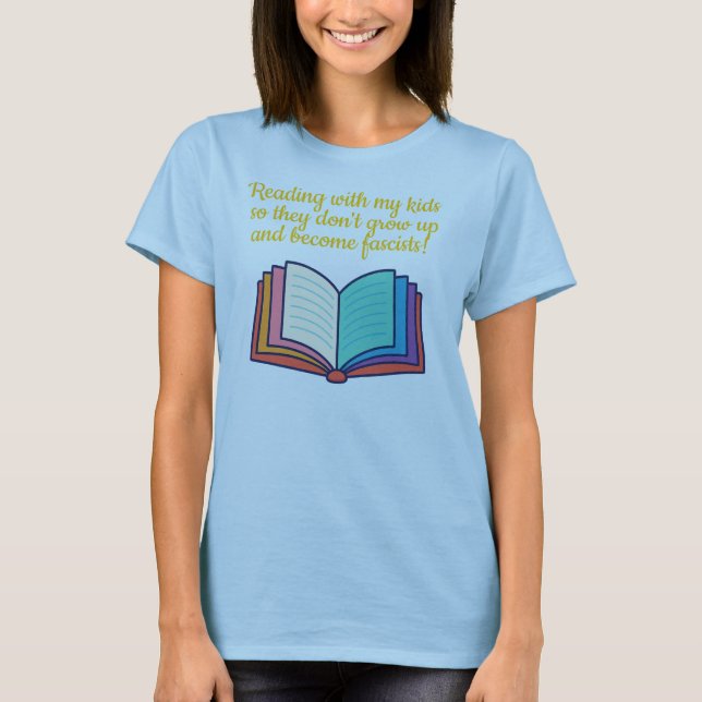 T-shirt Chemise Enfant Lecture Avec Mes Enfants (Devant)