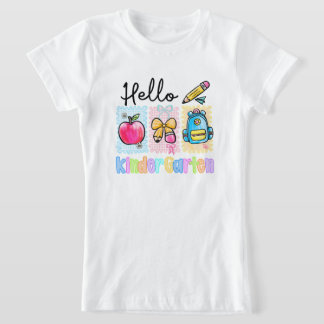 T-Shirt Chemise Enfants Bonjour Maternelle
