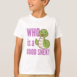 T-shirt Chemise Enfants Serpent Mignonne - "Qui Est Un Bon