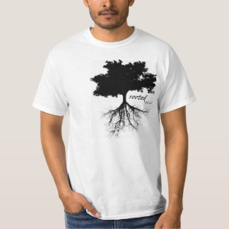 T-shirt Chemise ("enraciné" avec la silhouette d'arbre)