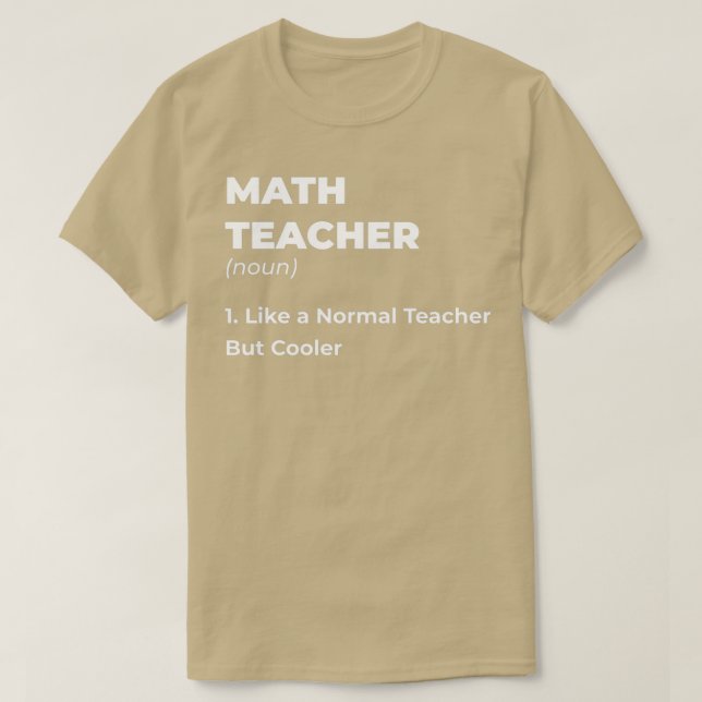 T-shirt Chemise Enseignante Math Pour Hommes Chemise Ensei (Design devant)