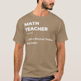 T-shirt Chemise Enseignante Math Pour Hommes Chemise Ensei