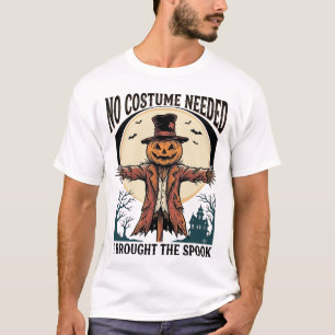 T-shirt Chemise Épouvantail Citrouille pour Humour de Cost
