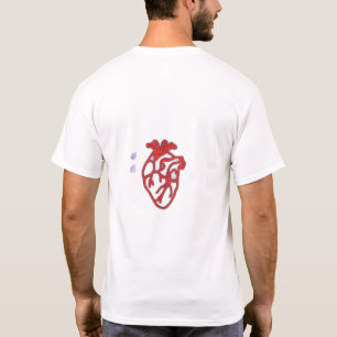 T-shirt Chemise esthétique cœur humain